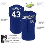 Sleeveless White-Black Jersey Custom Baseball Authentic Royal Sleeveless White-Black Jersey Custom Baseball Authentic Royal