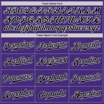 Custom Purple Black-White Authentic Baseball Jersey