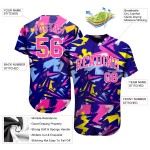 Jersey Custom Baseball Authentic Music 3D Festival Design Pattern