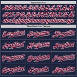 Navy White-Maroon Baseball Jersey Authentic Custom