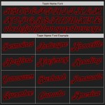 Custom White-Black Red Authentic Split Fashion Baseball Jersey